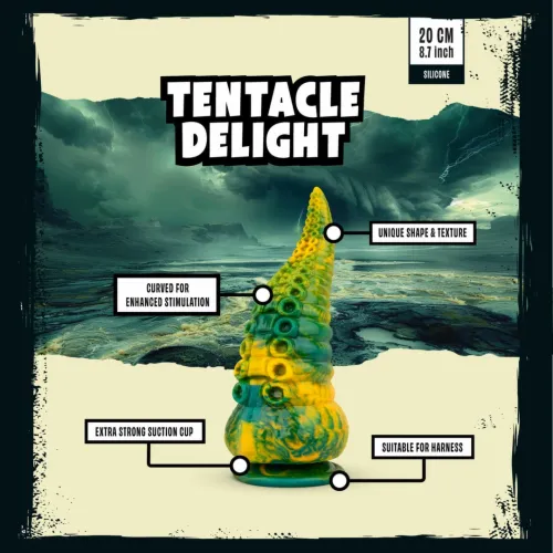 mythical mates tentacle delight green & yellow - model anatomiczny 22 cm na Arena.pl