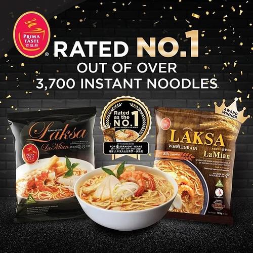 Zupa instant Singapore Laksa La Mian, pikantna 144g - Prima Taste na Arena.pl