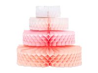 Dekoracja bibułowa honeycomb Tort, 23 cm