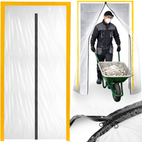 KURTYNA PRZECIWPYŁOWA Drzwi Remontowe Budowlane Z ZAMKIEM BŁYSKAWICZNYM