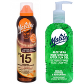 Malibu SPF15 Balsam Ochronny 175ml + Aloe Żel Po Opalaniu 200ml
