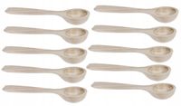 Drewniana łyżka łyżeczka 8 cm kulka do cukru soli 100 sztuk
