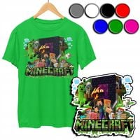 KOSZULKA DZIECIĘCA T-SHIRT Z NADRUKIEM - Z GIER PIXEL - S 122-128