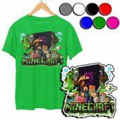 KOSZULKA DZIECIĘCA T-SHIRT Z NADRUKIEM - Z GIER PIXEL - S 122-128