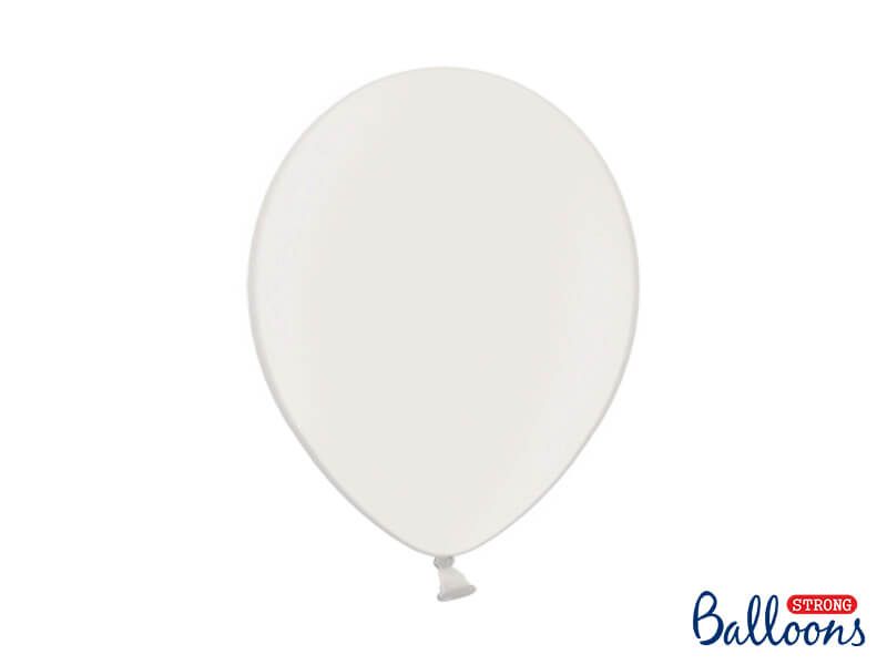 Balony metallic białe, 30 cm 10 szt. zdjęcie 1