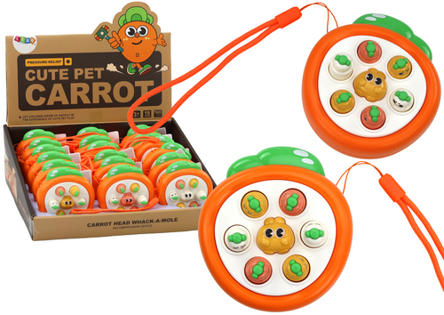 Mini Gra Zręcznościowa Wac A Mole Marchewki Pomarańczowa na Arena.pl