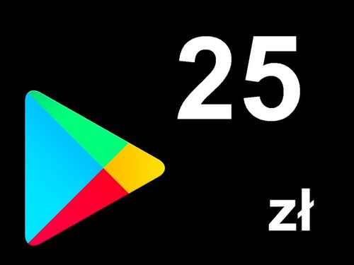 Karta Google Play 25 zł Kod Prepaid Klucz Android na Arena.pl