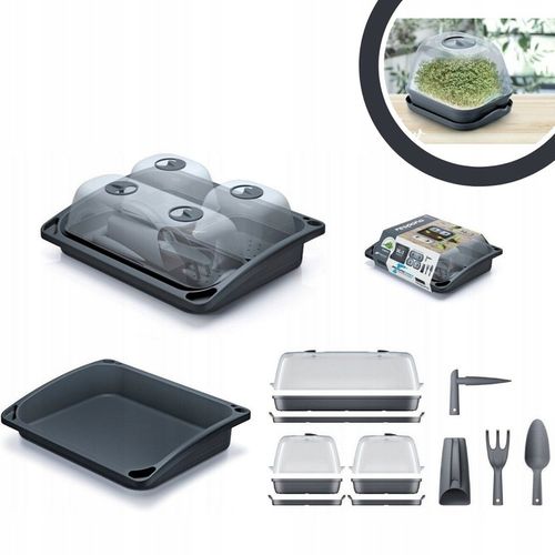 MINI SZKLARNIA ROZSADNIK DO WYSIEWU SADZONEK ZESTAW STARTOWY NARZĘDZIA na Arena.pl