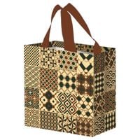 torba na zakupy 10l 25x15x27 dekor mozaika 1szt brązowa