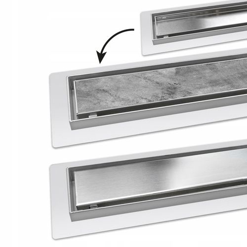 VETTÄ 2w1 ODPŁYW LINIOWY 80cm NISKI SYFON 52mm WYSOKA PRZEPUSTOWOŚĆ na Arena.pl