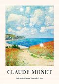Plakat 84,1x59,4 A1 Claude Monet plaża morze malowany sztuka BOHO 30 WZORÓW