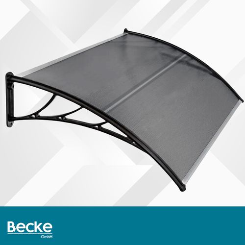 Daszek nad drzwi wejściowe zadaszenie balkon okno poliwęglan szary 150x100 na Arena.pl