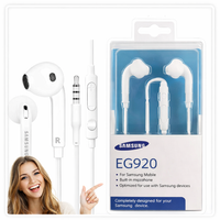 Oryginalne Słuchawki Samsung EO-EG920BW Jack 3.5mm Mikrofon Sterowanie Białe