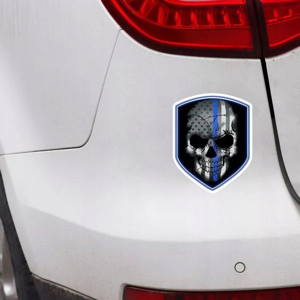 Wlepa Shield Skull Niezależność Wolność Strażnik zdjęcie 2