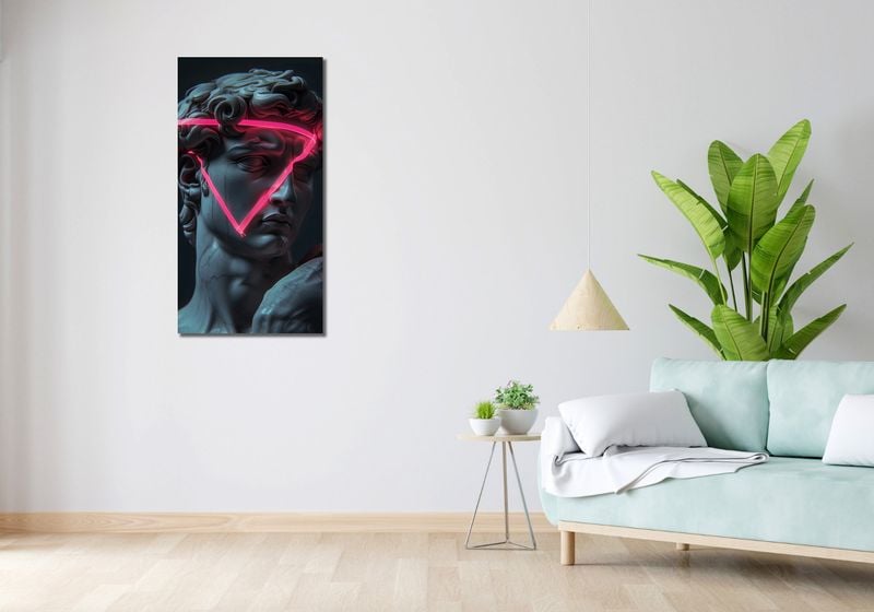 Obraz 50x100cm Neonowy Renesans zdjęcie 2