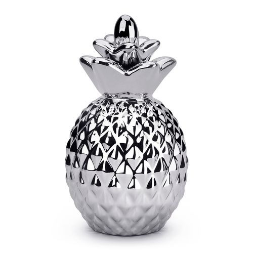 SKARBONKA ceramiczna ANANAS srebrna na Arena.pl