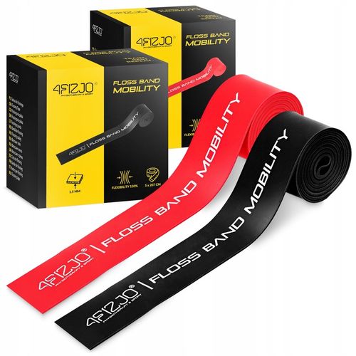 ZESTAW DO FLOSSINGU GUMA FLOSS BAND KOMPRESYJNA GUMA DO REHABILITACJI 2szt. na Arena.pl