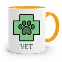 Kubek Żółty Weterynarza Vet Prezent Z Nadrukiem Ze Zdjęciem