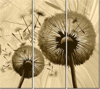 90CM 80 OBRAZ 3 ELEM DMUCHAWCE KREMOWYM TLE ŚCIENNY