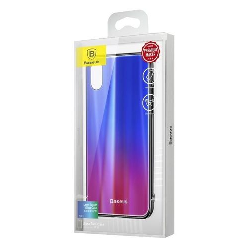 Etui Baseus Luster Case iPhone X / XS - niebiesko - czerwone na Arena.pl
