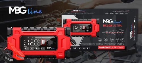 Mocny Inteligentny Prostownik Samochodowy Ładowarka Akumulatora 24V 12V 10A na Arena.pl