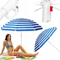 Wytrzymały STALOWY Parasol ogrodowy PLAŻOWY Kempingowy 1,5 m CAPTAIN MIKE