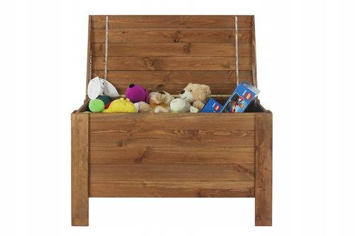 Skrzynia sosnowa skrzynia balkonowa ogrodowa Drewniany kufer na zabawki EKO na Arena.pl