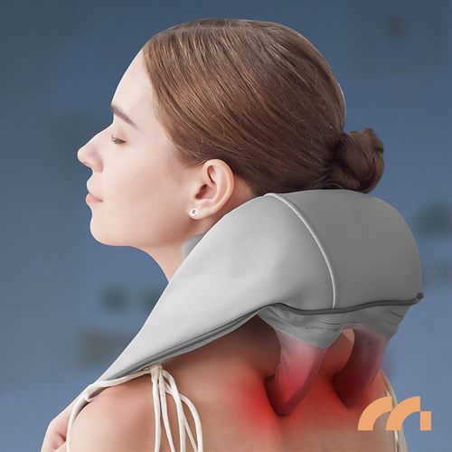 Bezprzewodowy Masażer do Szyi Karku Barków Shiatsu Pas Masujący Grzejący na Arena.pl