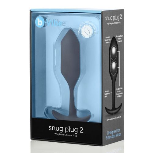 Plug analny - B-Vibe Snug Plug 2 Black na Arena.pl