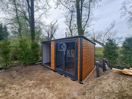 Schowek - Domek Ogrodowy 2,5x2,5m wiata 1,5m drzwi PCV dach TKD387 na Arena.pl