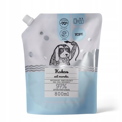 YOPE Refill nawilżajacego żelu pod prysznic Kokos i Sól Morska 800ml na Arena.pl