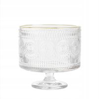 Patera BARREL szklana we wzory 20x20 cm HOMLA