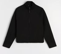 Bluza na zamek ze stójką czarna gładka modna rozpinana L SINSAY