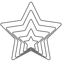 5x Wykrawacze Gwiazda Gwiazdka Foremki do Ciastek Ciasteczek Pierników