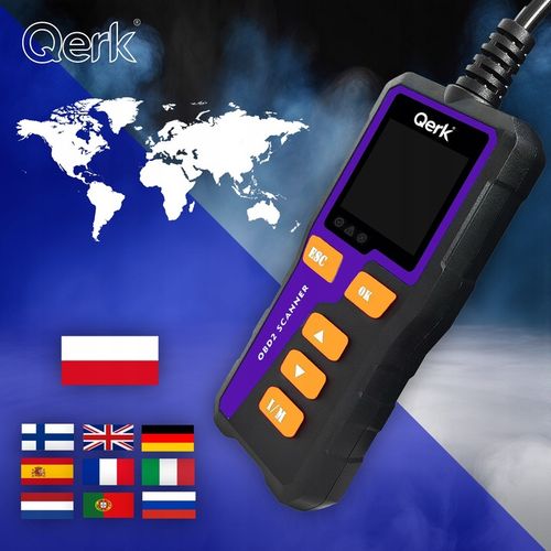 INTERFEJS DIAGNOSTYCZNY TESTER OBD2 POLSKIE MENU QERK T51 KOLOROWY ELM327 na Arena.pl