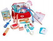 Drewniany zestaw doktor lekarz dentysta apteczka