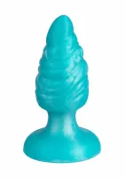 fantasy plug melty silexpan® silikonowy, turkusowy, kompaktowy