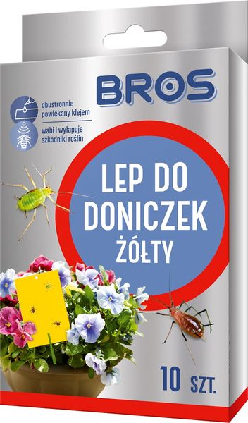 LEP DO DONICZEK ŻÓŁTY 10SZT - BR 384 zdjęcie 1
