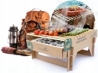 INNOWACYJNY TURYSTYCZNY PRZENOŚNY EKOLOGICZNY GRILL WĘGLOWY NA PIKNIK