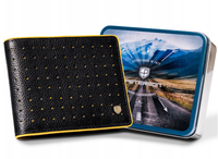 skórzany, sportowy portfel męski z ochroną kart rfid - peterson