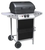 GRILL GAZOWY 5,5KW 2 PALNIKI PIEZO SKŁADANE PÓŁKI