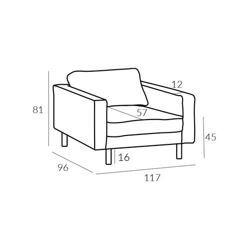 Sofa 1,5 Mellow 1 GR Tkanin na Arena.pl