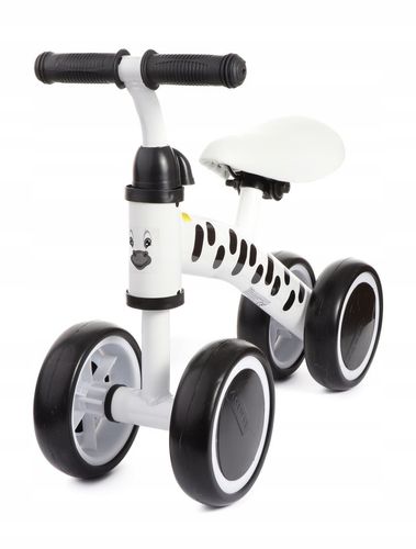 Biały rowerek jeździk pchacz dla dzieci Zebra. Pierwszy rowerek od 1 roku na Arena.pl