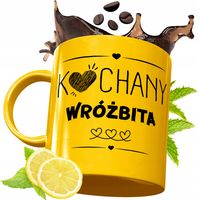 Złoty Kubek Premium Dla Wróżbity Prezent Z Nadrukiem Ze Zdjęciem