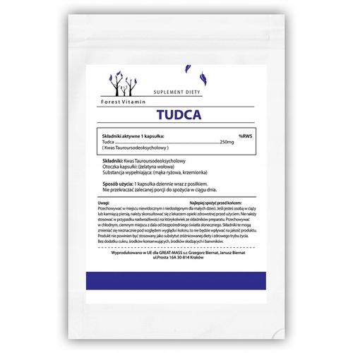 FOREST TUDCA KWAS TAUROURSODEOKSYCHOLOWY 60 KAPS na Arena.pl