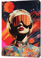Obraz 60x90cm Retrofuturystyczna Muza