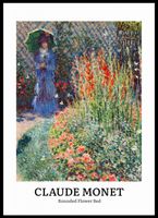 Plakat 50x70cm Design Flower Bed, Monet Vintage do Salonu