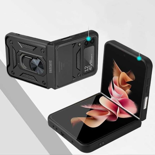 Spacecase Camring Galaxy Z Flip 3 Black zdjęcie 4
