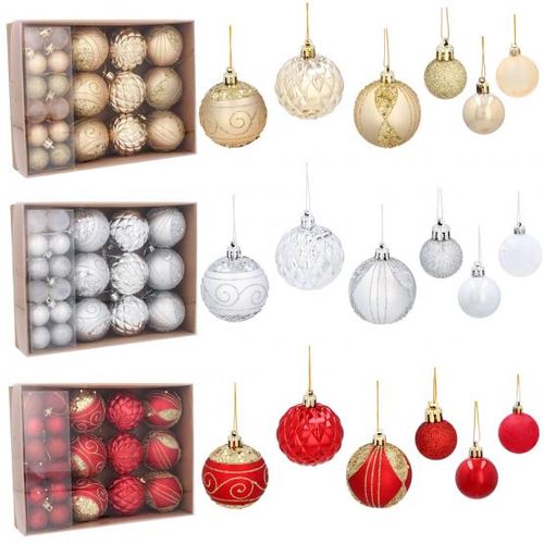 kpl 3 bombek chopinkowych  CZERWONE, SREBRNE, ZŁOTE na Arena.pl