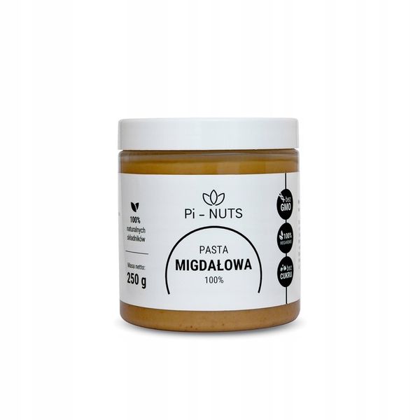 PASTA MIGDAŁOWA MASŁO MIGDAŁ 100% 250g zdjęcie 2